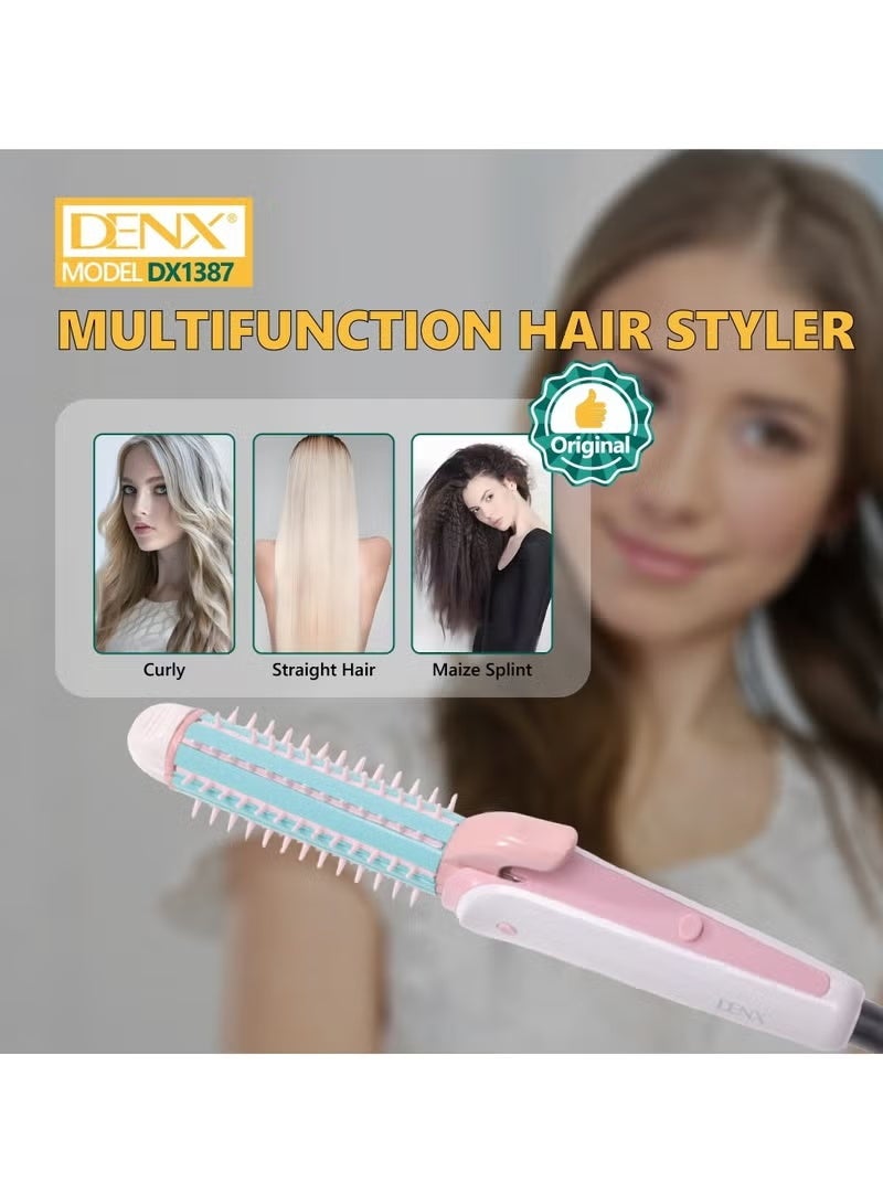 Denx Thermal Round Brush with Negative Ion Blowout Express – Salon-Quality Hair Styling, Frizz Reduction, Smooth Shine, Fast Drying, Comfortable Grip, Ideal for Blowouts and Hair Volume - Image 3